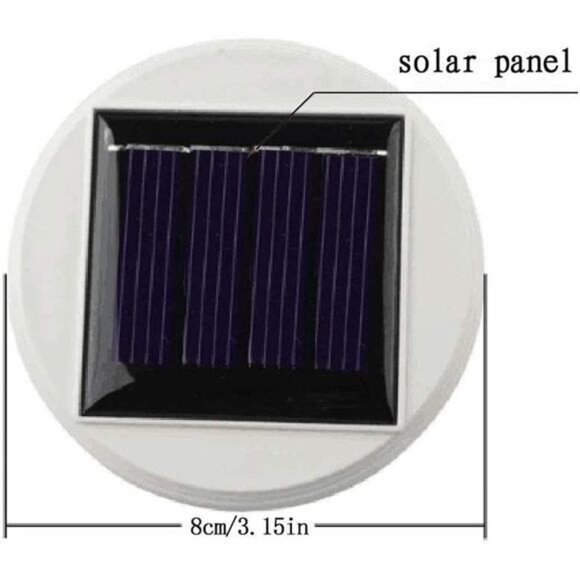 Color Changing Solar Powered Glass Mosaic Ball Led Garden Lights, Rechargeable - Picture 4 of 6